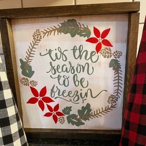 Christmas wooden sign